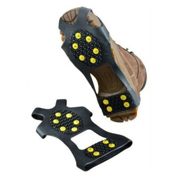 Ice Grips Anti Slip On Over shoe Boot Studs Crampons Grippers Spikes Cleats S7S1